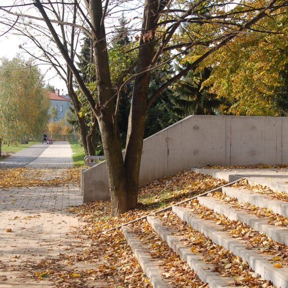 A city park in the Krakowska Południe housing estate in Rzeszów